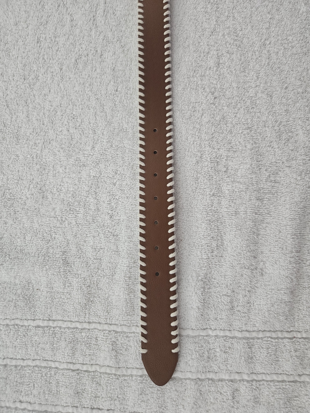 Wild Fable Brown Western Belt Engraved Silver Buckle Whipstitch Trim Size XS NWT - Picture 5 of 8